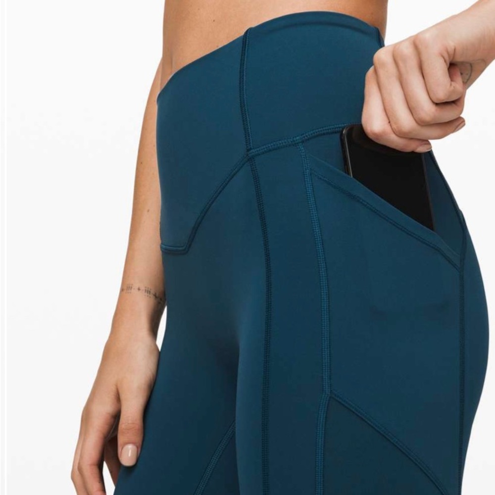 RARE Lululemon All the Right Places Crop 23” - Night Diver